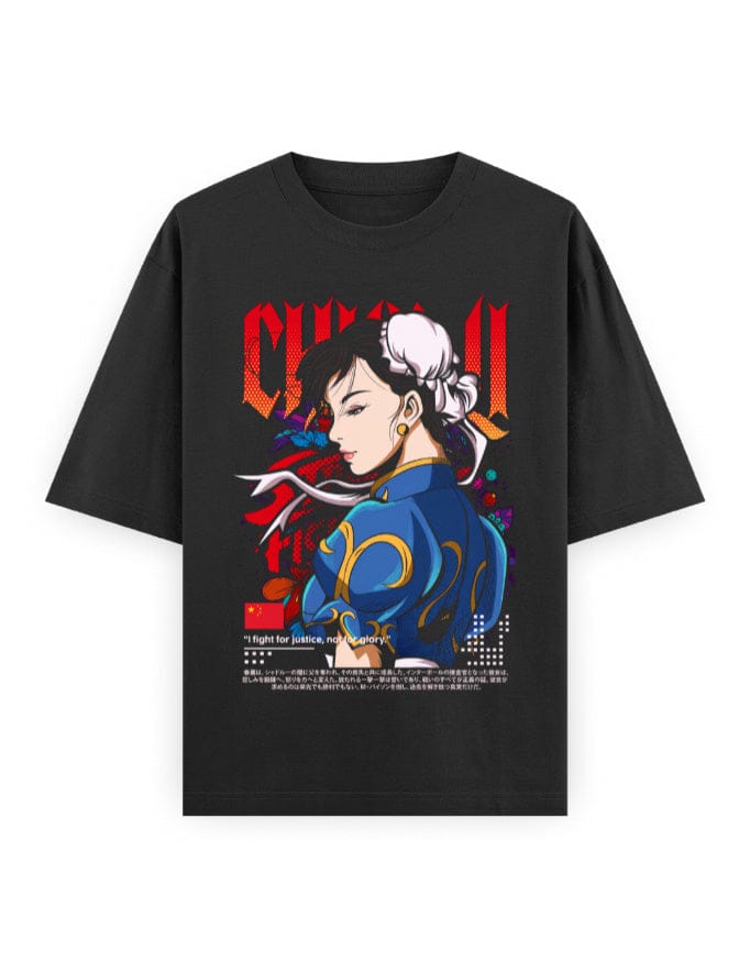 Chun-Li Street Fighter Oversized Tee - Image 1