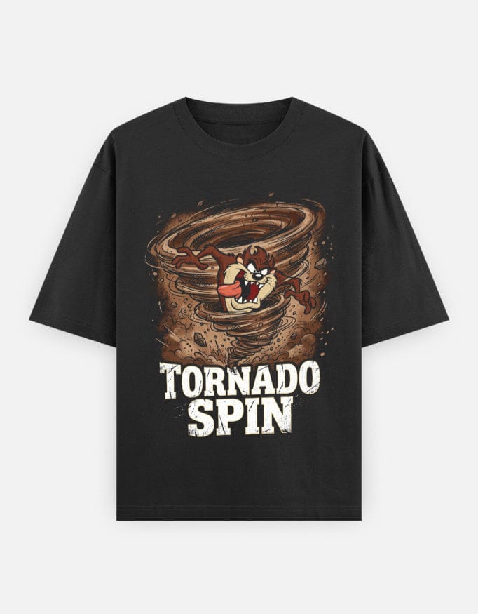 Tornado Spin Oversized Tee - Image 1